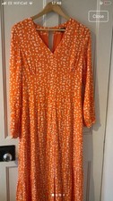 Whistles Orange Midi Dress 14