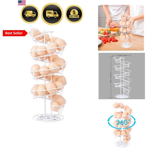 Spiral design metal egg - metal,