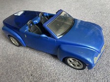 BARBIE Blue 19” CHEVROLET CONVERTIBLE Mattel 2004 CALI GIRL Missing CD Player