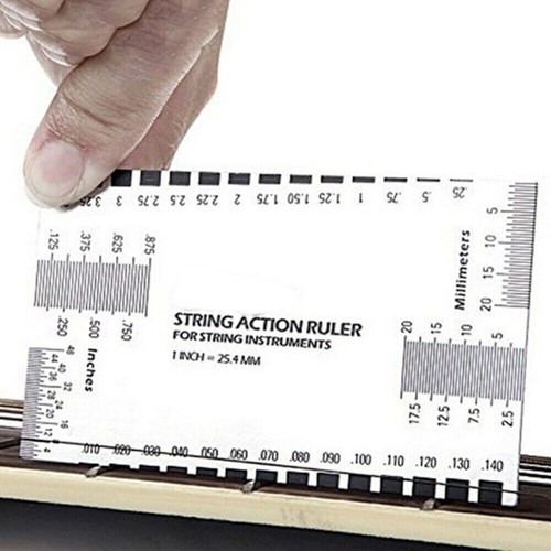 Steel string action gauge - string,