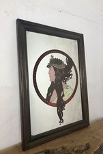 Alphonse Mucha - Tetes Byzantines Brunette mirror, vintage art nouveau wall art