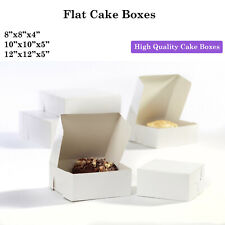 White Cake Boxes! Fold Flat |