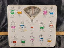 Vintage Krups Bathroom Scale Cartoon Print Republic Of Ireland 280lb Limit