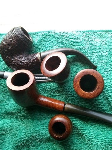 Estate tobacco pipes - x3, (5)