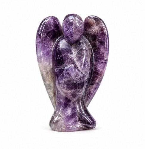 Hand carved amethyst crystal - carved,