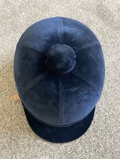 Charles Owen Showjumper 2000 Velvet Riding Hat Flesh coloured harness 57cm