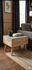 Solid Wood Side Table With