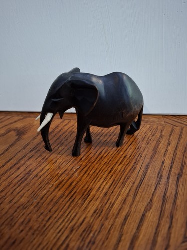 Hand carved wooden - carved, elephant