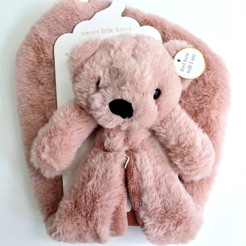 Sweet little lovey pink teddy - little,