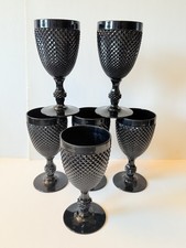 LLB's Lawrence Llewelyn Bowen Influence Black Plastic Wine Glasses x6 Halloween