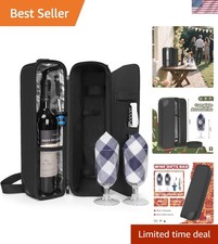 Wine Cooler Bag with Glasses