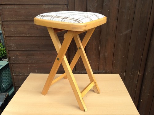 Vintage folding stool mid - vintage,