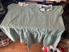 School wear girls green white