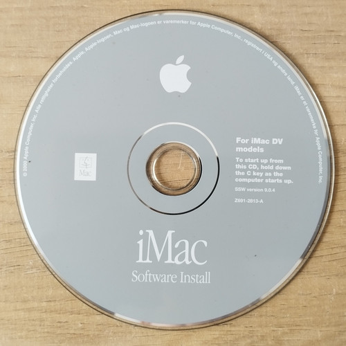 Apple imac software disc - dv,