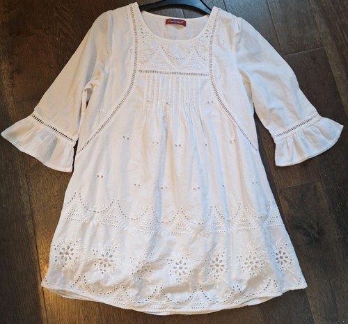 White embroidered lined - lined, 100%