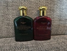 2 X M&S Mens Aftershave 30ml Woodspice Original Burgundy Discontinued