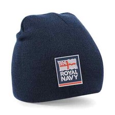 OFFICIAL Royal Navy Embroidered Beanie Hat