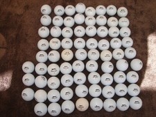 Packs of 12 Pearl and A grade white Slazenger golf balls ,