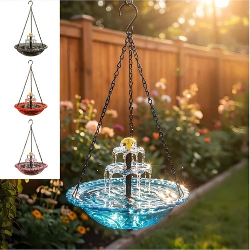Solar powered hanging bird - solar,