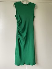Zara Sleeveless Green Maxi Dress Size EUR XL