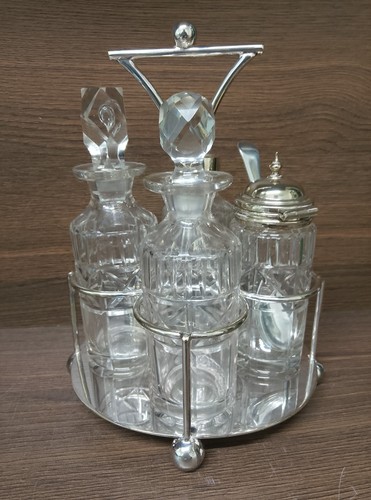 Epns silver plated - cruet, set
