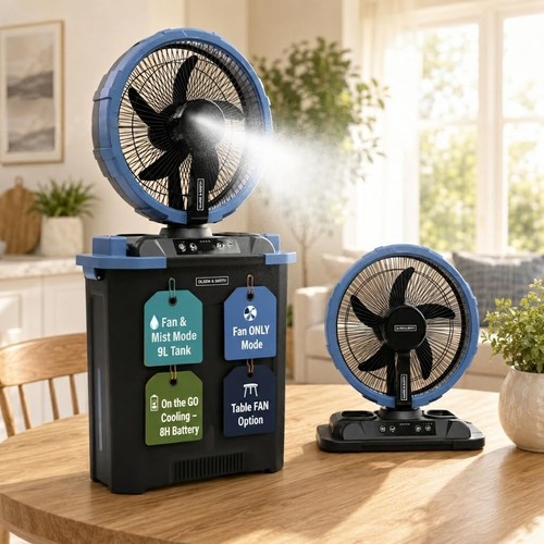 Portable cordless cooling mist - cordless,