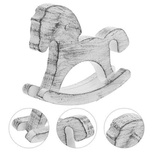 Vintage wooden rocking horse - wooden,