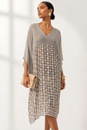 Antik batik silk - kaftan, tunic