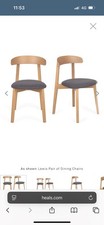 Heal’s Lewis Dining Chairs Solid Wood (8 included)