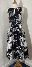 Bhs Size 8 Dress Black White