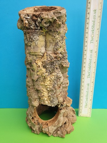 Cork bark tube hide 28cm - tube,