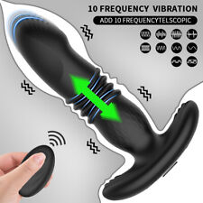 Male Prostate Massager Vibrator Thrusting Anal Butt Plug Dildo Sex Toys for Men