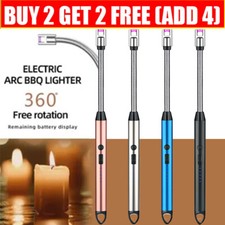 Candle Lighter Electric Arc Lighter USB Rechargeable Wand Flexible Cooking BBQ