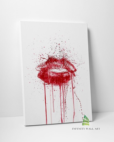Red lips kiss - lips, art