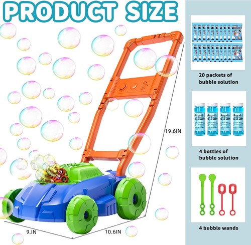 Bubble lawn mower for - bubble,
