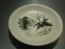 FONTMELL POTTERIES KINGFISHER DESIGN RING DISH