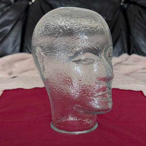 Vintage glass mannequin head - vintage,