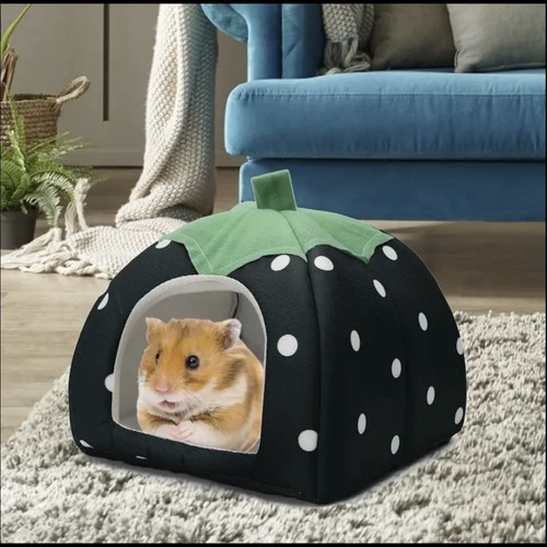 Black strawberry shaped - black,