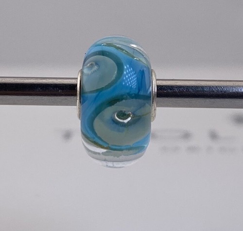 Trollbeads unique blue bead - trollbeads,