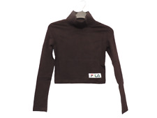 Fila Petite Roll Neck Crop Top