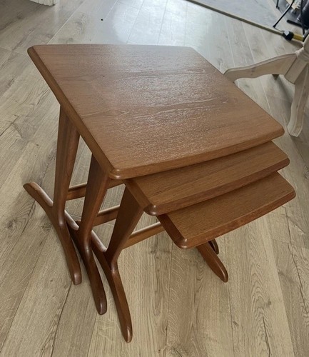 Mid century teak nesting - mid,