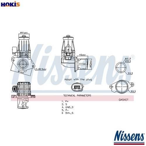 Egr valve 98377 for - egr, suzuki