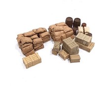 O gauge/1:50 Loose Sacks, Crates and Barrels For Railway Or Lorries