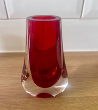 vintage whitefriars glass red