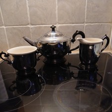 Vintage Retro Chrome Ceramic