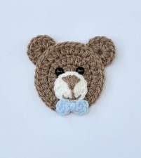 CROCHET Teddy Bear Applique, 1