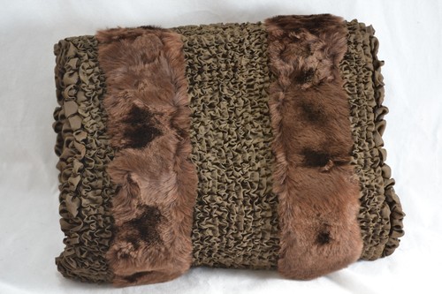 Vintage chocolate brown fur - brown,