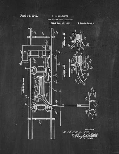 Dog racing lure apparatus - dog,