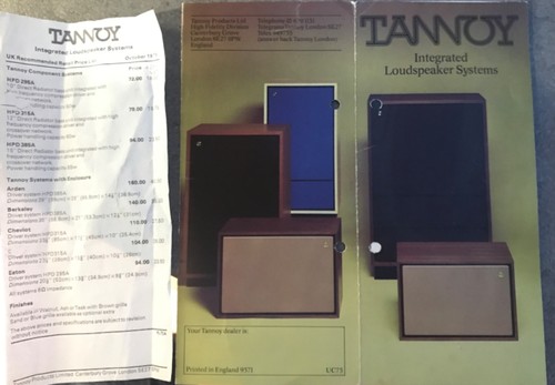 Vintage 1975 tannoy speaker - vintage,