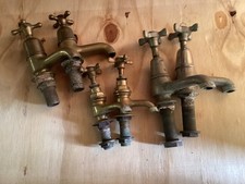 Antique Brass Taps Sink Basin